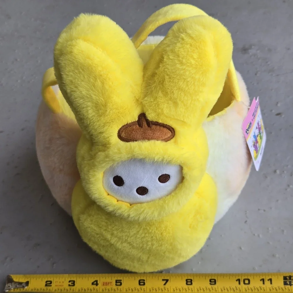 NEW Peeps x‎ HELLO KITTY Easter Basket w/ Handle Bunny Rabbit Plush Basket Blue